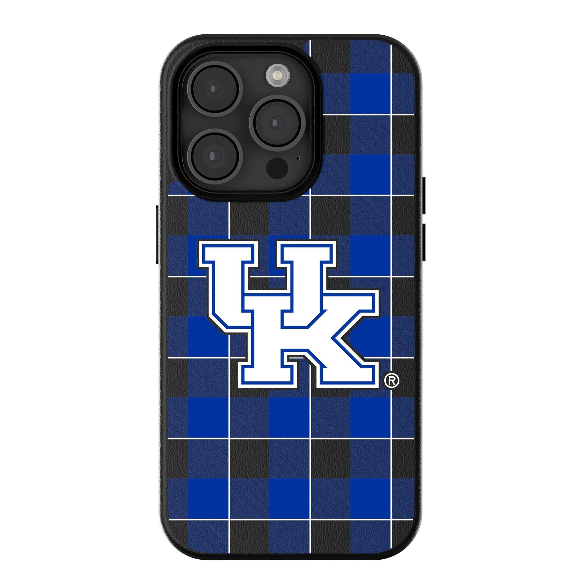 Keyscaper - NCAA - Kentucky Wildcats Plaid Magnetic Bump iPhone Case - 16 Pro - Black price history on PriceWatchPro