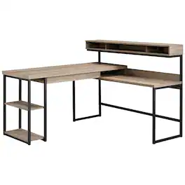 TinyHomie - L-Shaped Desk finish - Brown