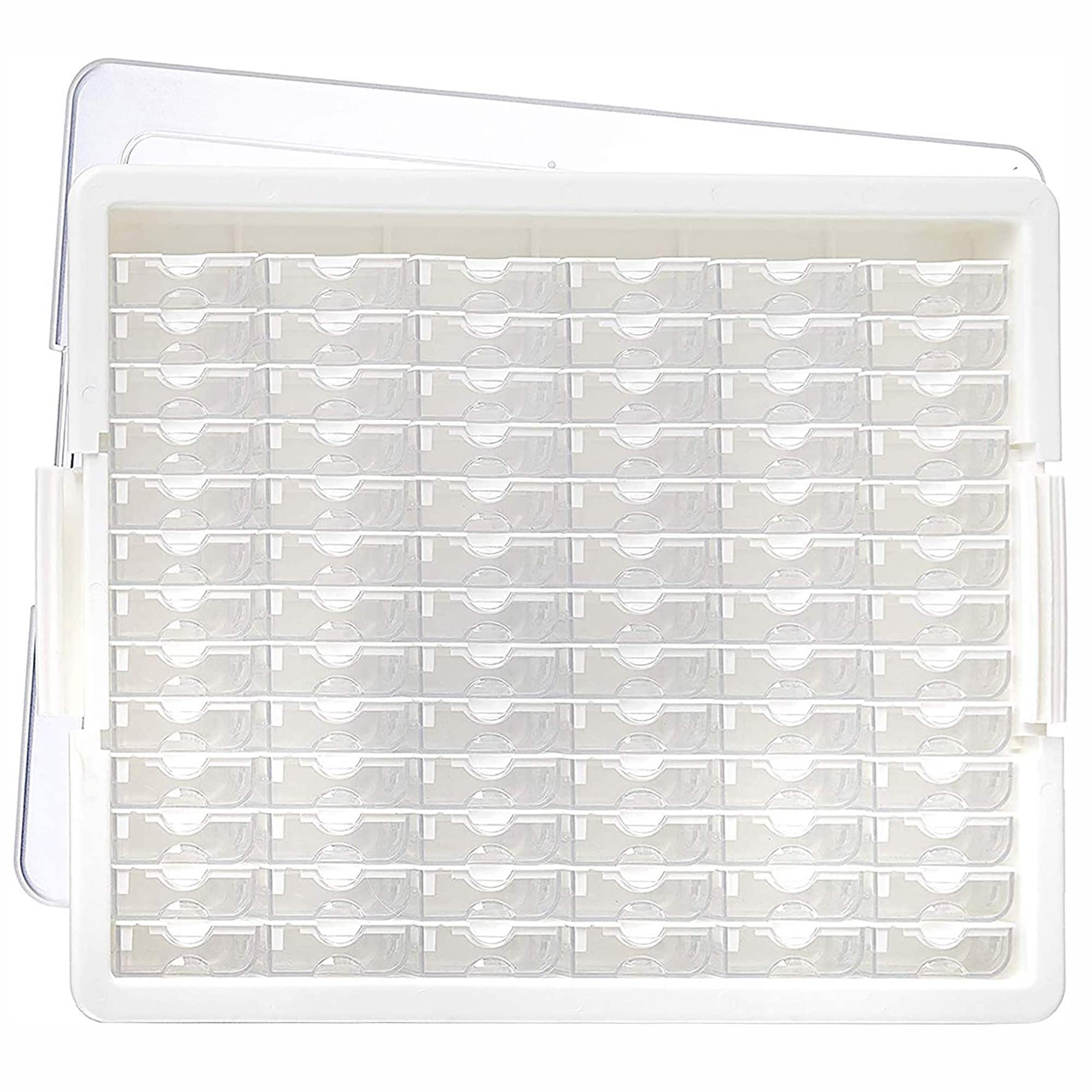 Elizabeth Ward Bead Storage Solutions 82 Piece Tiny Craft Supplies Organizer - Clear