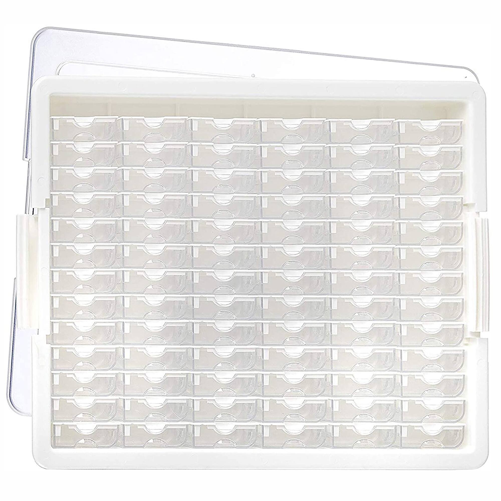 Alt View 1. Bead Storage Solutions - Elizabeth Ward Bead Storage Solutions 82 Pc Tiny Supplies Organizer, 8 Pack - clear.