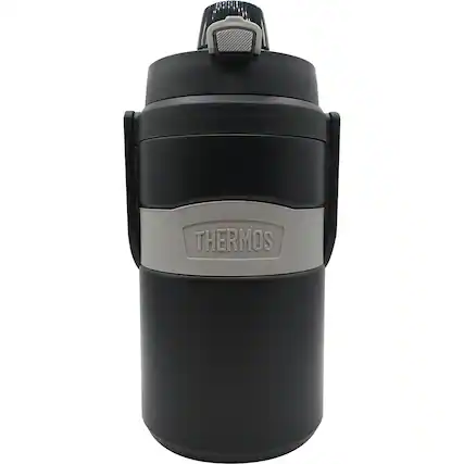 Front. Thermos - Thermos 64 oz. Foam Insulated Hydration Bottle - Black - Black.