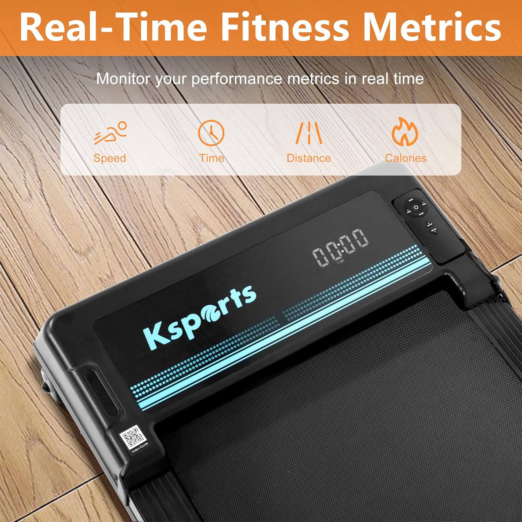 Real-Time Fitness Metrics  
Monitor your performance metrics in real time  
Speed Time Distance Calories  
Ksperts