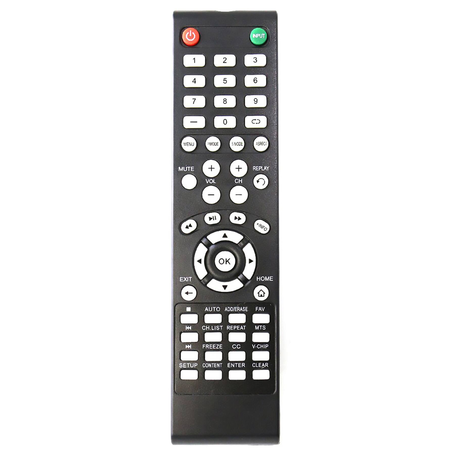ALLIMITY - Replacement Remote, Fit for Element Digital HD LED TV ELEFT406 ELEFT466 ELEFT502 - Black