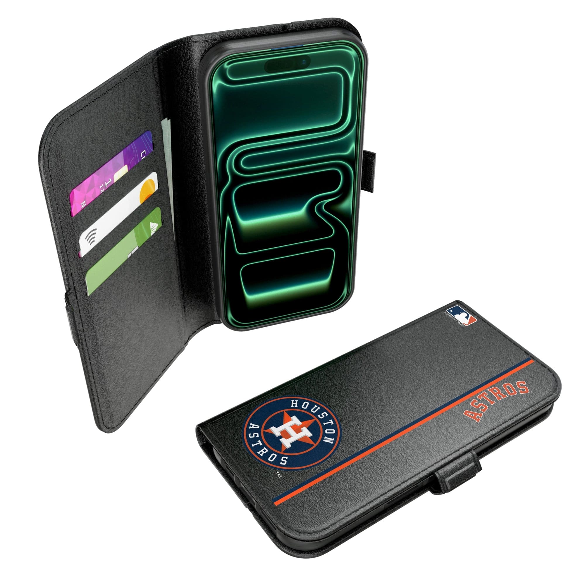Keyscaper - MLB - Houston Astros iPhone Folio 2.0 Case - 17 Pro Max - Black price history on PriceWatchPro