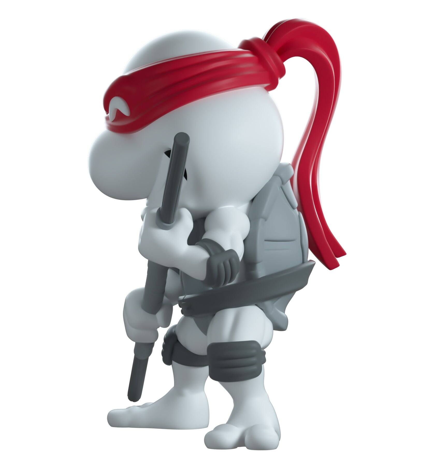 Alt View 5. Youtooz - TMNT: Leonardo Black & White Vinyl Figure #11 Shopverse Exclusive.