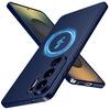 Front. Ornarto - ORNARTO for Samsung Galaxy S26 Ultra Case with MagSafe - Ultra Slim Anti-Scratch Matte Hard PC Cover, Dark Blue - Dark Blue.