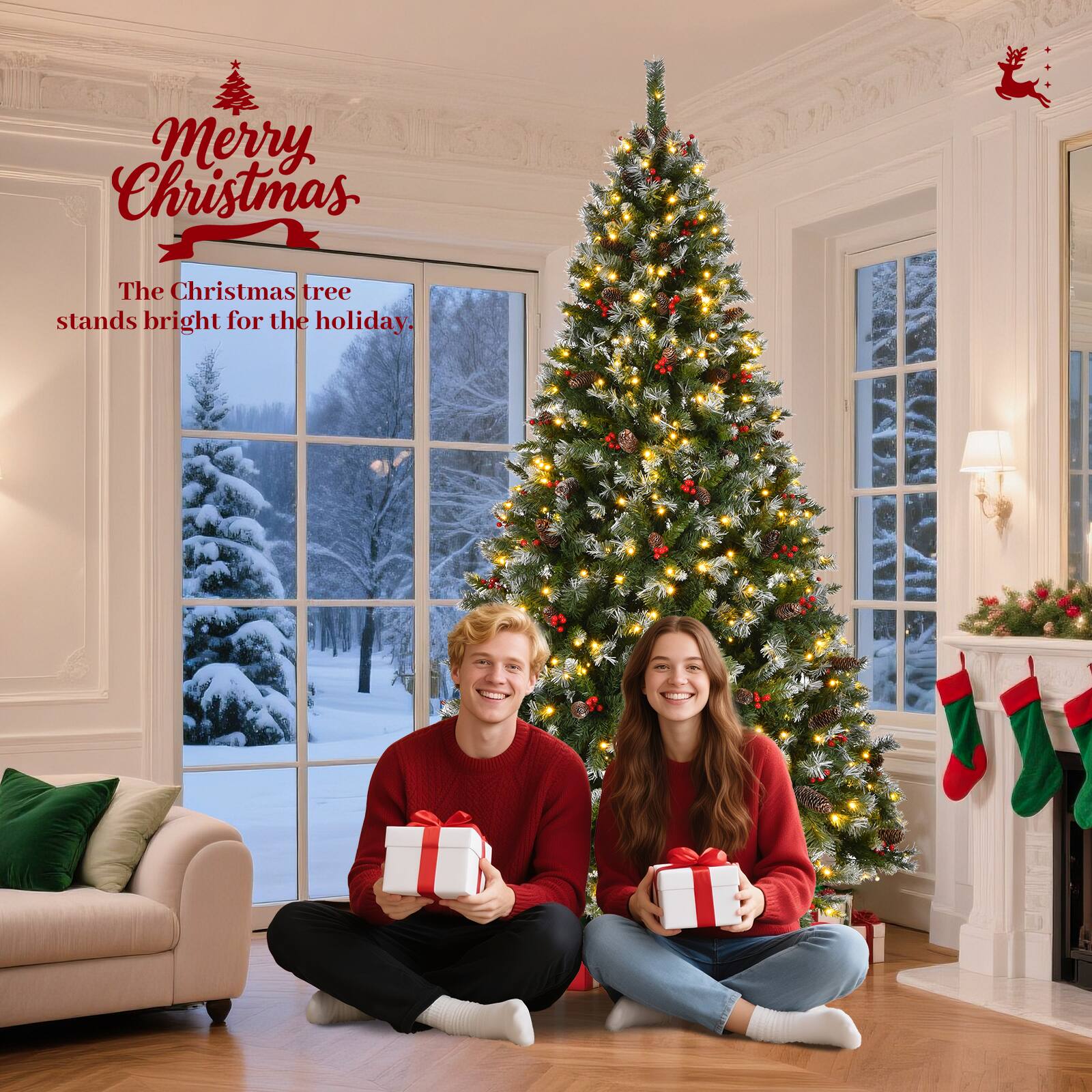 Merry Christmas

The Christmas tree stands bright for the holiday.