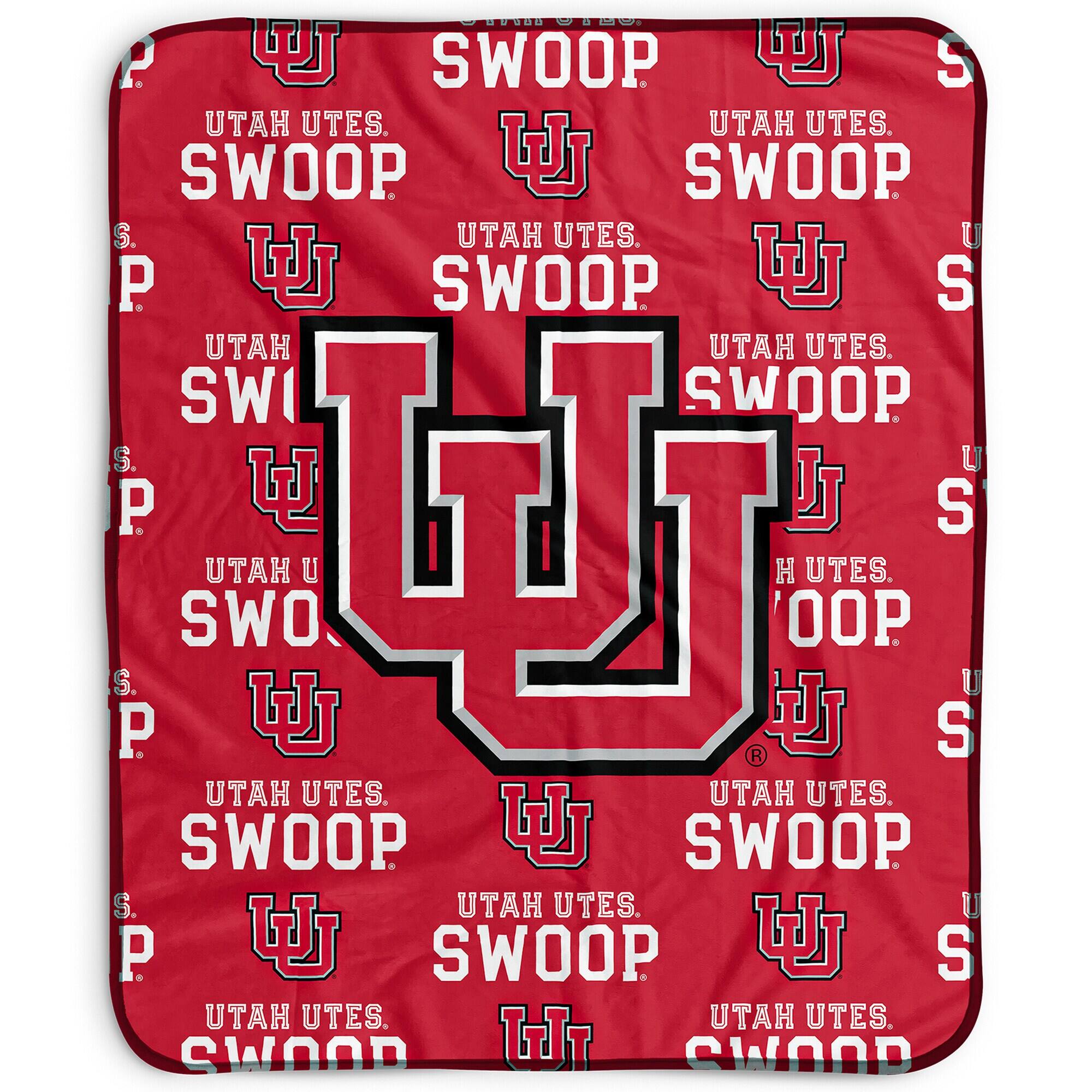 Pegasus - Utah Utes 50" x 60" Repeat Wordmark Fleece Blanket - Multicolor