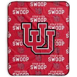Pegasus - Utah Utes 50" x 60" Repeat Wordmark Fleece Blanket - Multicolor