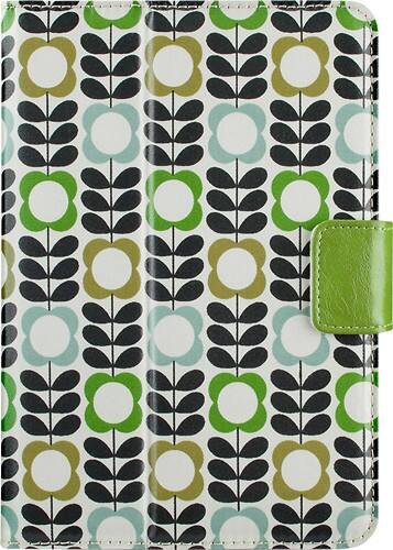 Front Standard. Belkin - Orla Kiely Cover for Apple® iPad® mini, iPad mini 2 and iPad mini 3 - Summer Flower Blue.