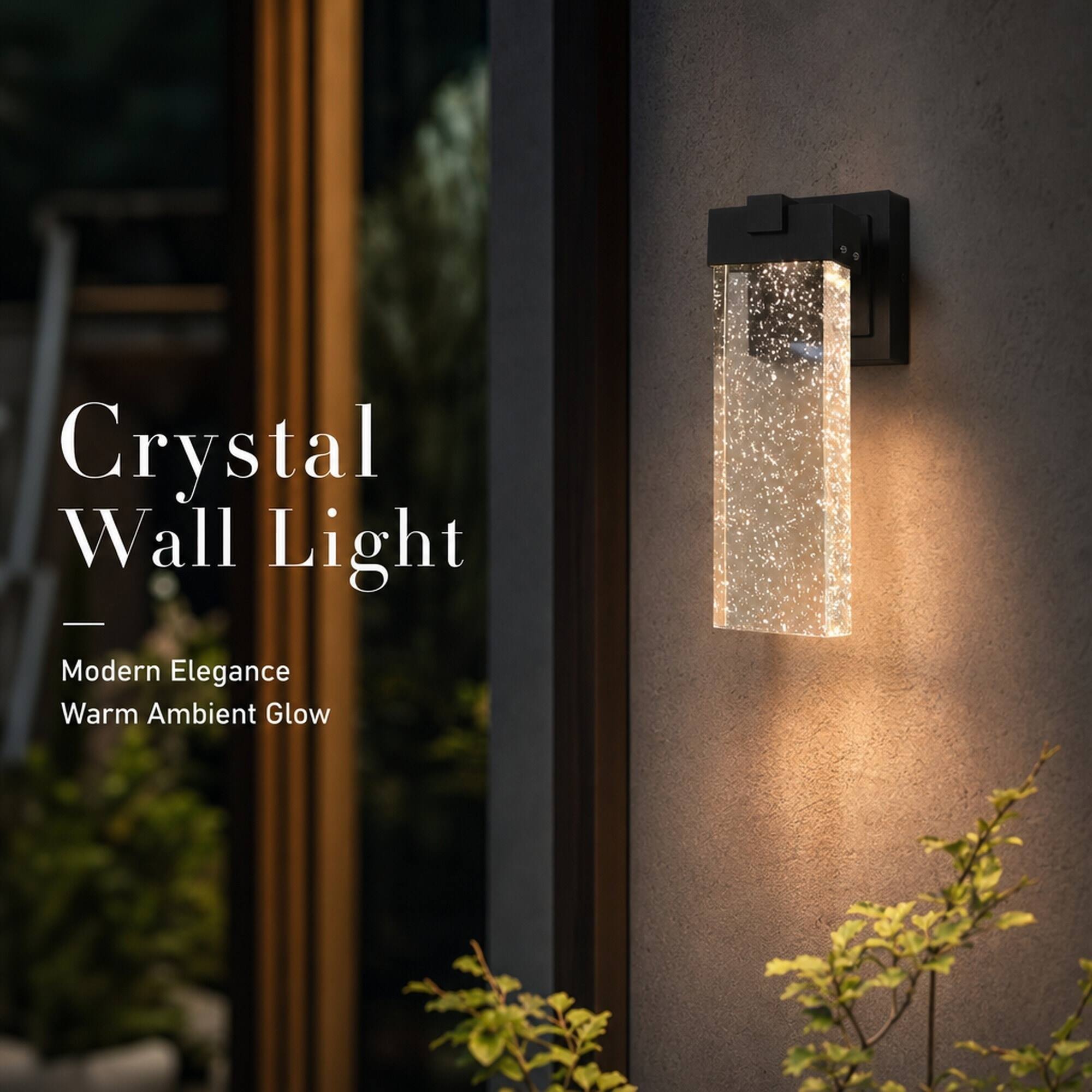 Crystal Wall Light  
Modern Elegance  
Warm Ambient Glow