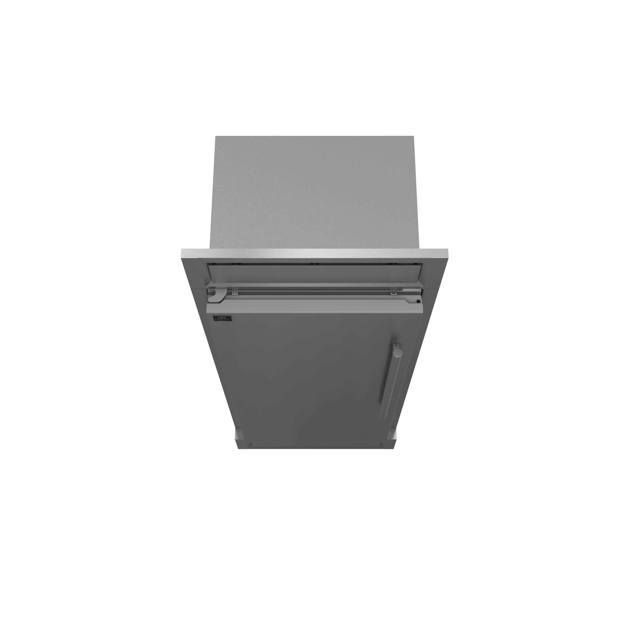 Alt View 1. Forno Appliances - Maderno 13.6 Cu. Ft. Built-In Convertible Refrigerator/Freezer with Decorative Grill - Stainless Steel.