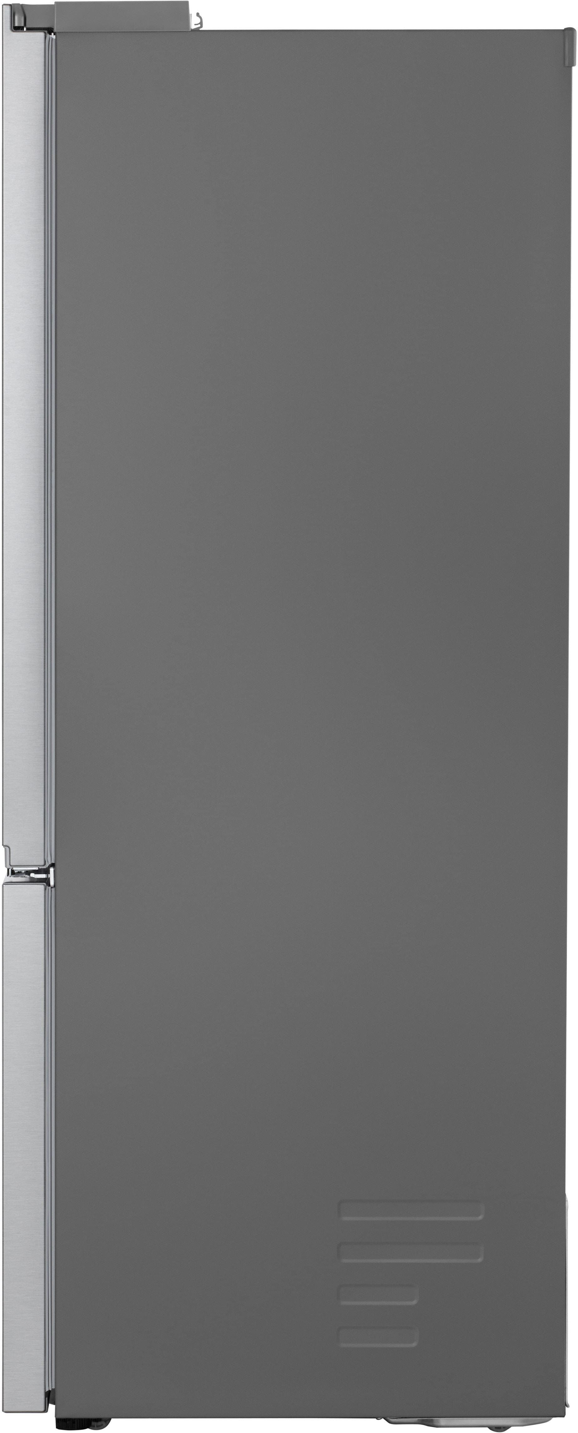Alt View 17. LG - Counter-Depth MAX 25.1 Cu. Ft. French Door Smart Refrigerator with Zero Clearance Hinge System - PrintProof Stainless Steel.