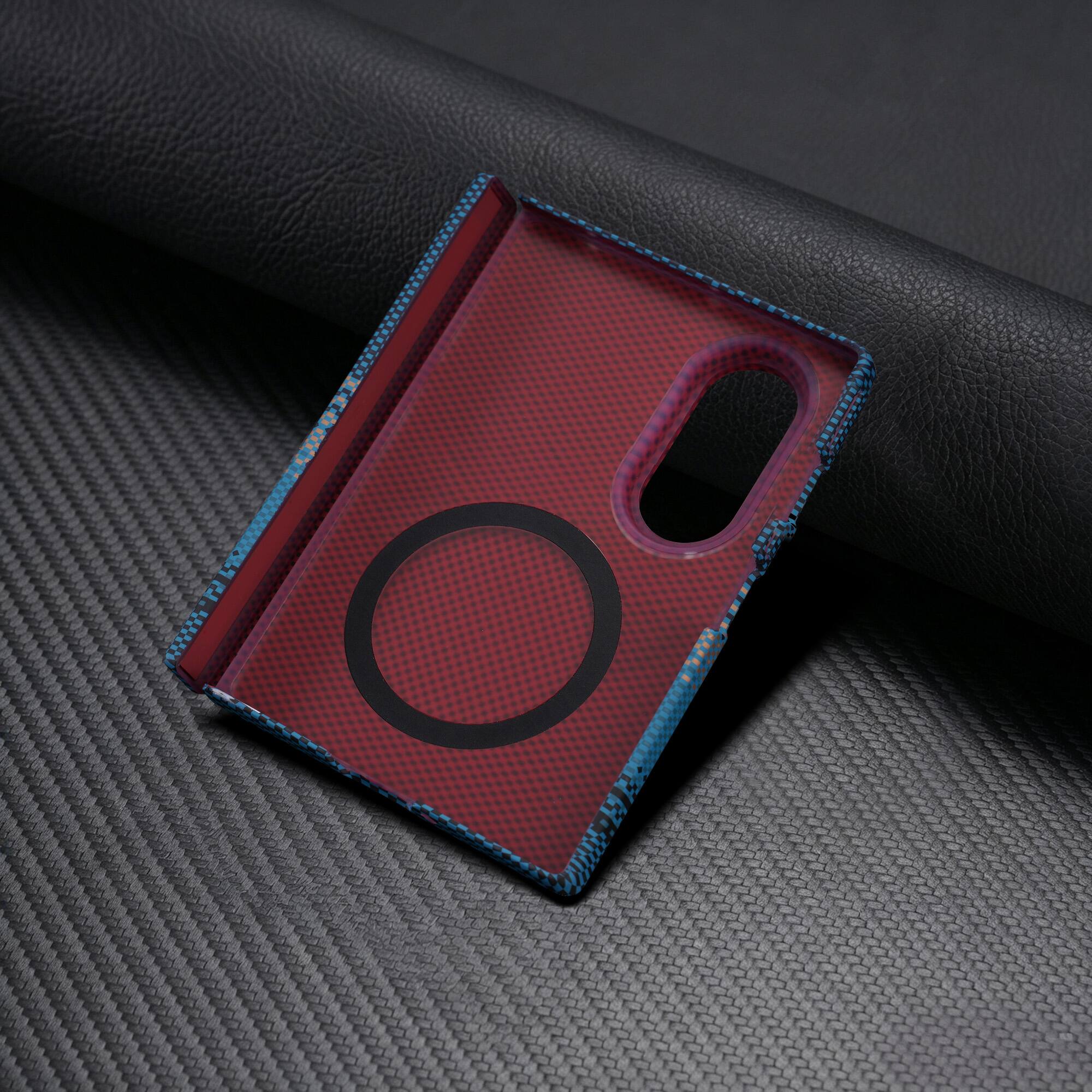 Alt View 1. Dteck - Magnetic Case for Samsung Galaxy Z Fold8, Compatible with MagSafe, Hinge Protection & Screen Cover - Green.
