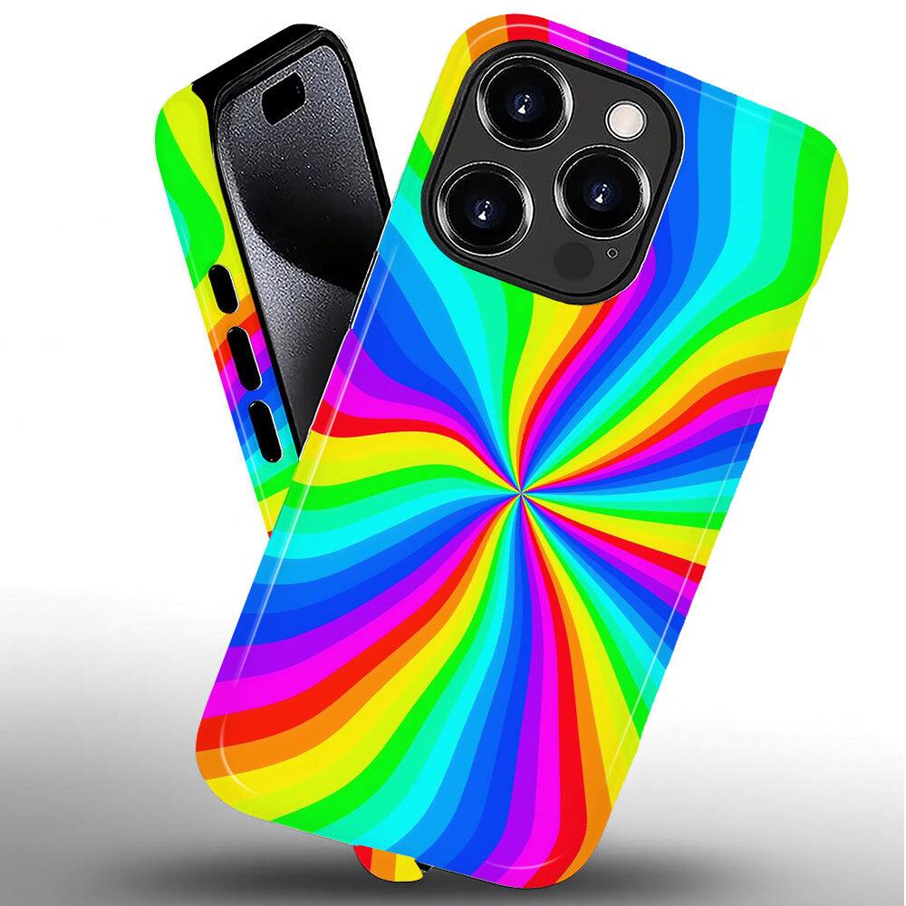 Alt View 1. BUBM - Smartphone Case for iPhone - 2-Layer Durable Smartphone Protection Case - Spectrum Core - Spectrum Core for iPhone 16 Pro Max.