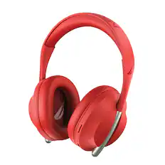 Front. Nautica - Nautica H130 Bluetooth Stereo Headphones - RED - Red.
