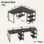 Product Size: 55.1" x 31.5" x 23.6" x 23.6" x 55.1" x 31.5" x 29.1" x 11.8" x 30.3" x 11.8" x 22.8" x 31.5" x 88lbs x 86.6" x 23.6" x 88lbs x 31.5" x 88lbs x 23.6" x 29.1" x 33bs x 338H x 44b1 x 44lbs. UNIT: INCH