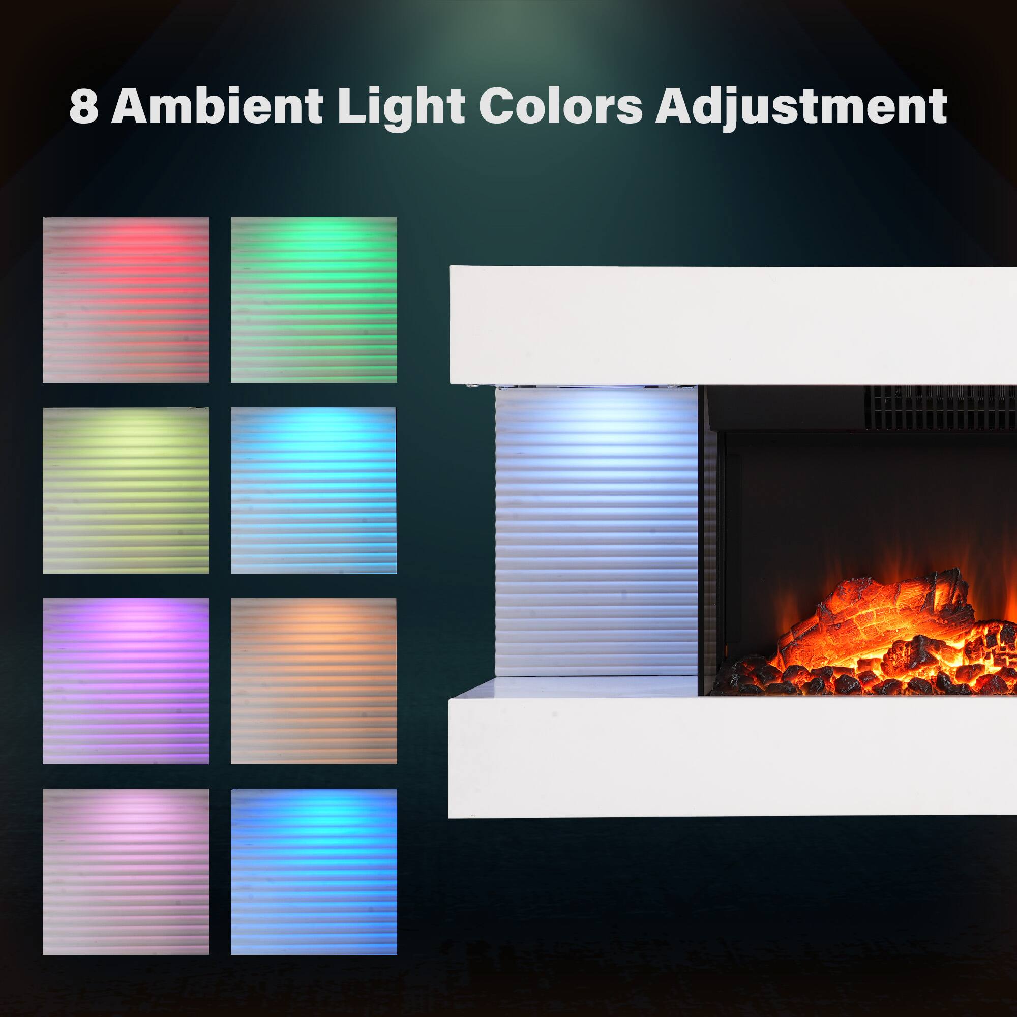 8 Ambient Light Colors Adjustment