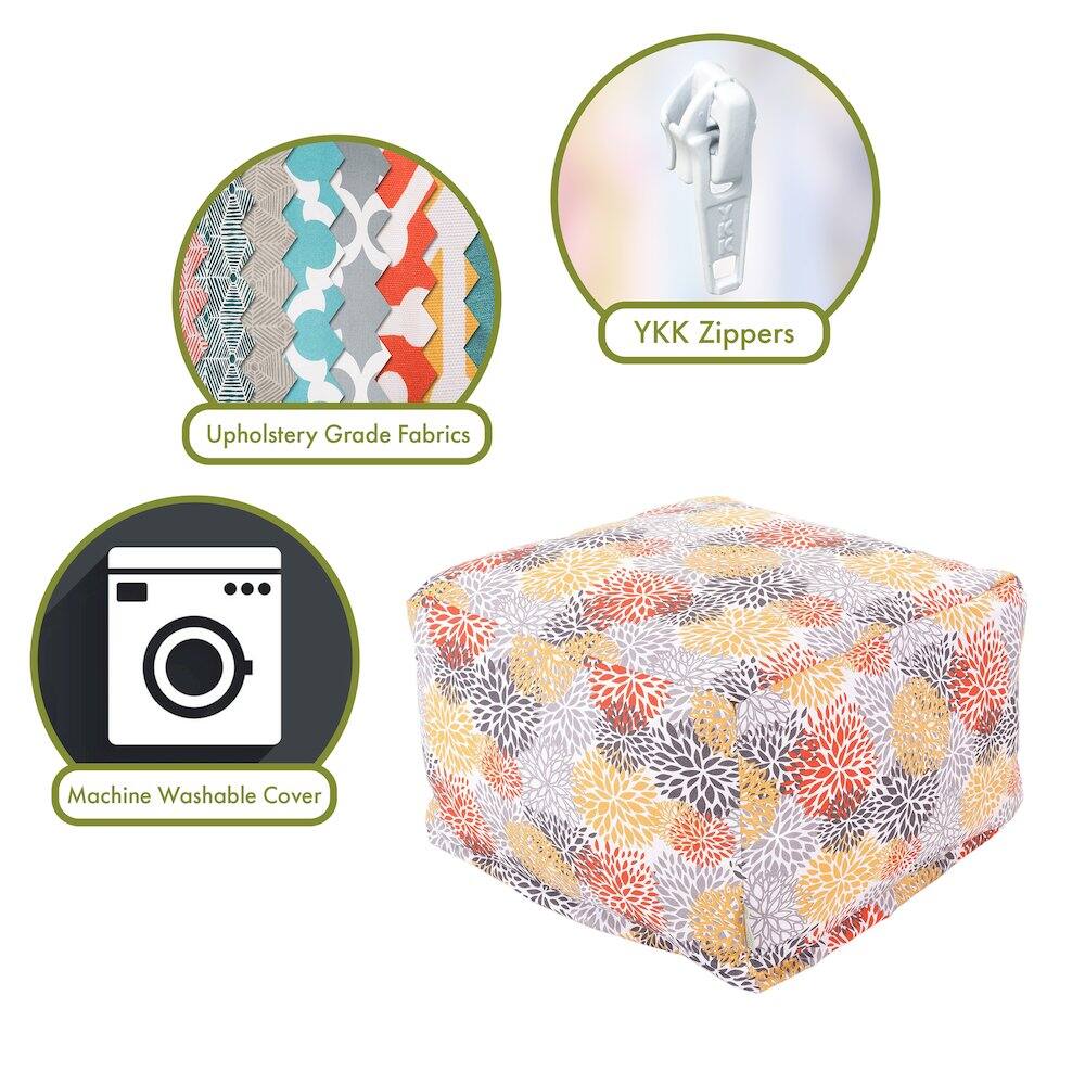 - Upholstery Grade Fabrics
- YKK Zippers
- Machine Washable Cover