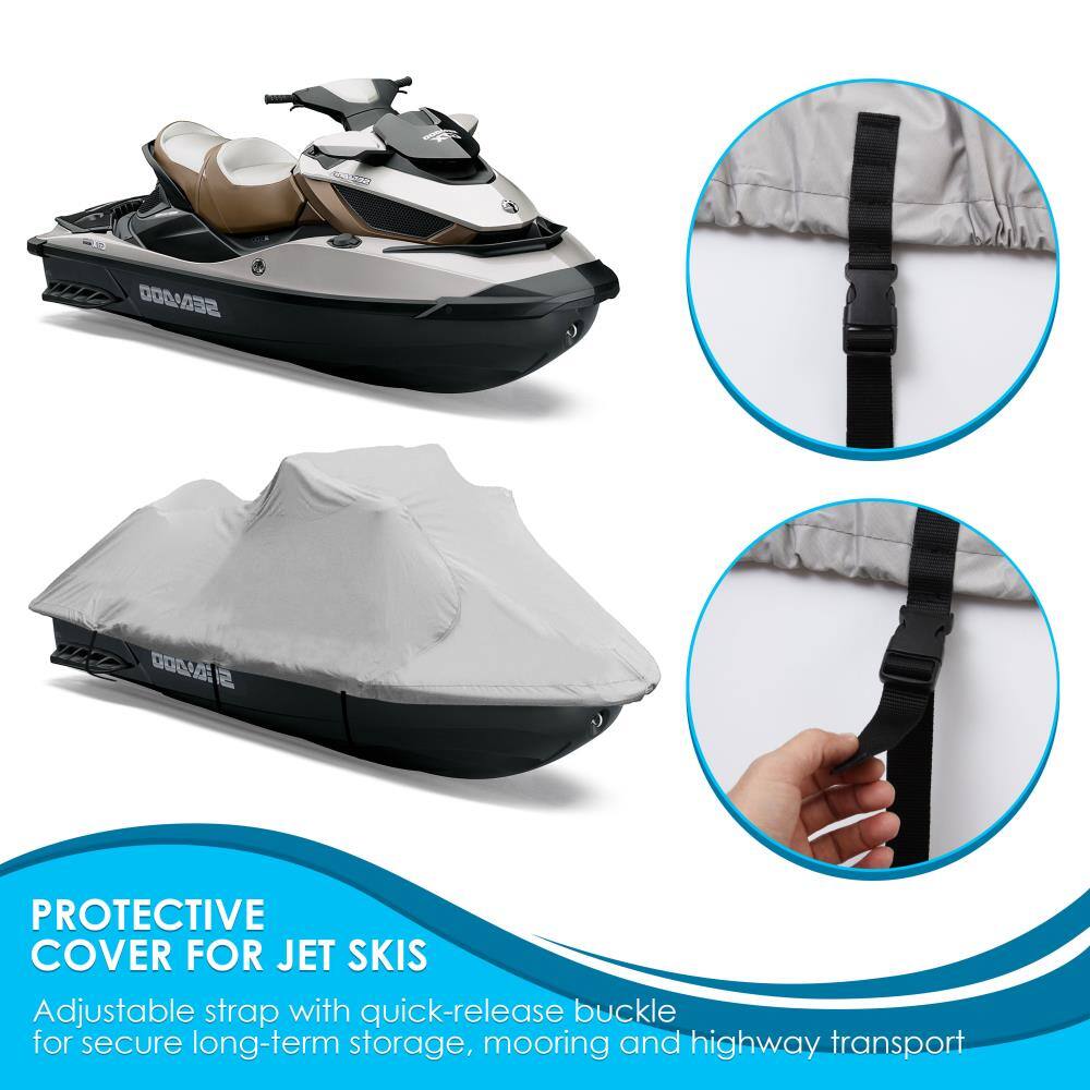 4 SEDADO TC O0AO PROTECTIVE COVER FOR JET SKIS

Adjustable strap with quick-release buckle for secure long-term storage, mooring and highway transport