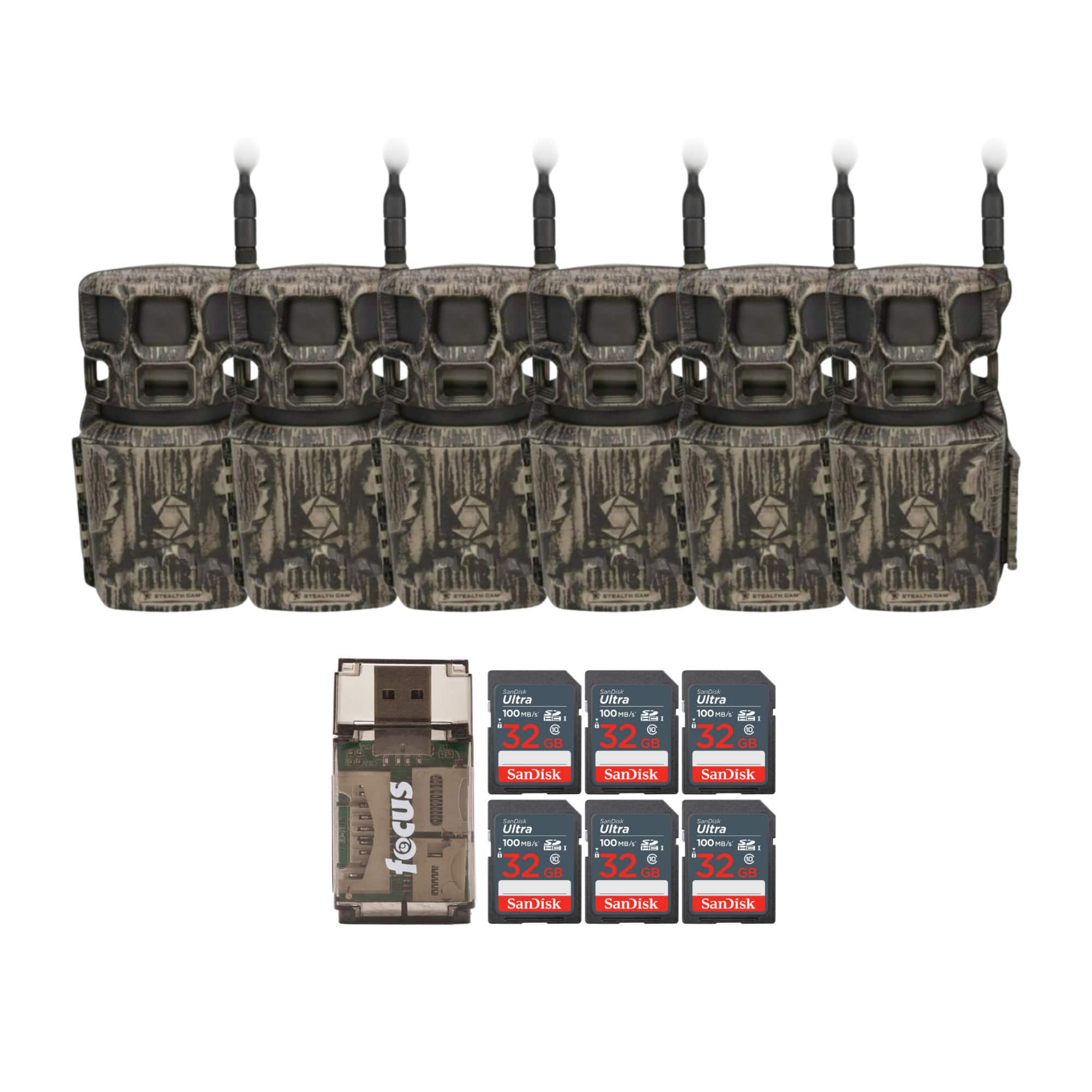 Stealth Cam - Revolver Pro 2.0 40MP 360-Degree Brown Trail Camera Bundle