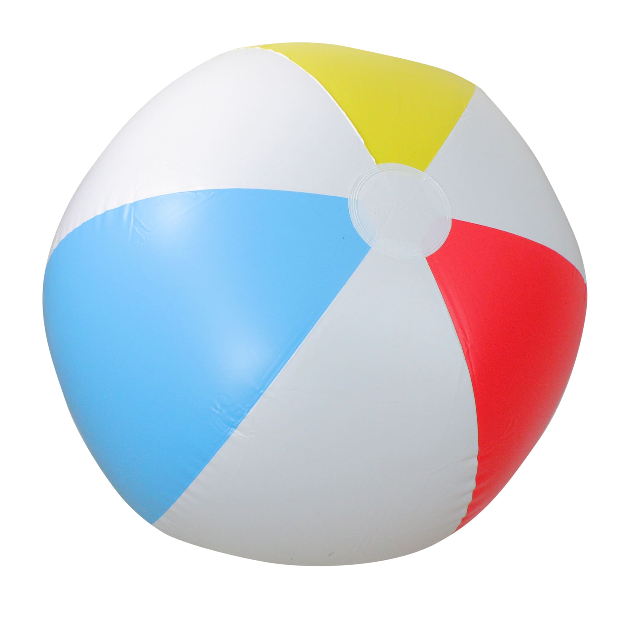 Swim Central - 36" and Blue 6-Panel Color Blocked Beach Ball - White