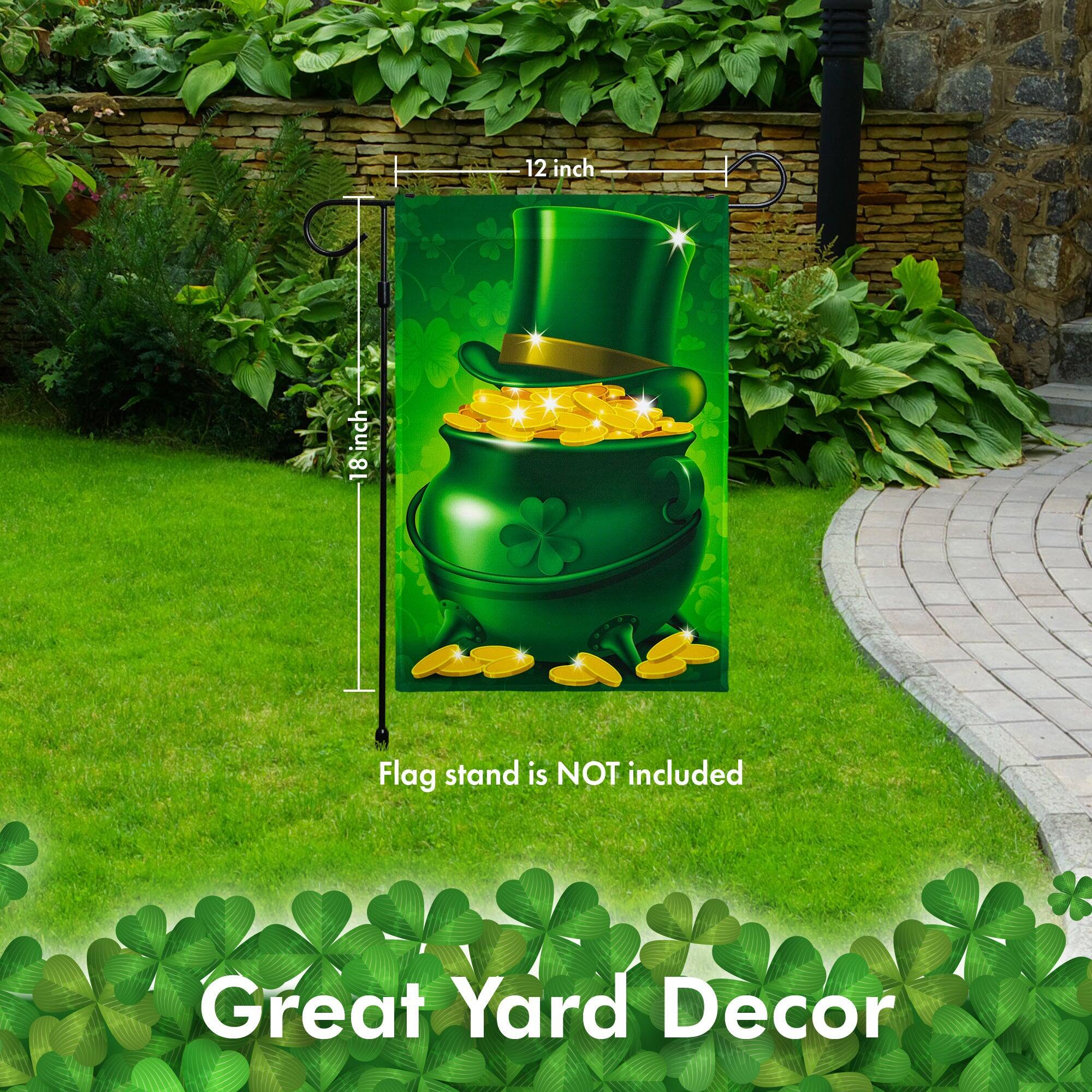 12 inch x 18 inch Flag stand is NOT included Great Yard Decor