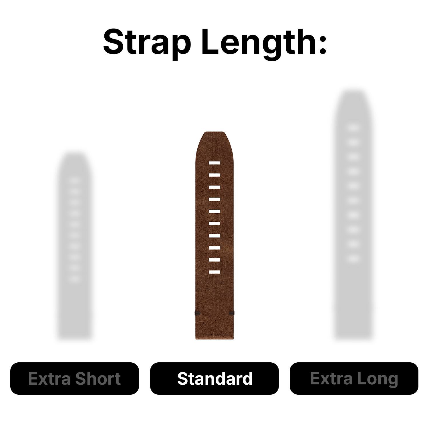 Strap Length: Extra Short, Standard, Extra Long