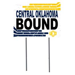 Jardine - Central Oklahoma Bronchos 18'' x 24'' Bound Yard Sign - White