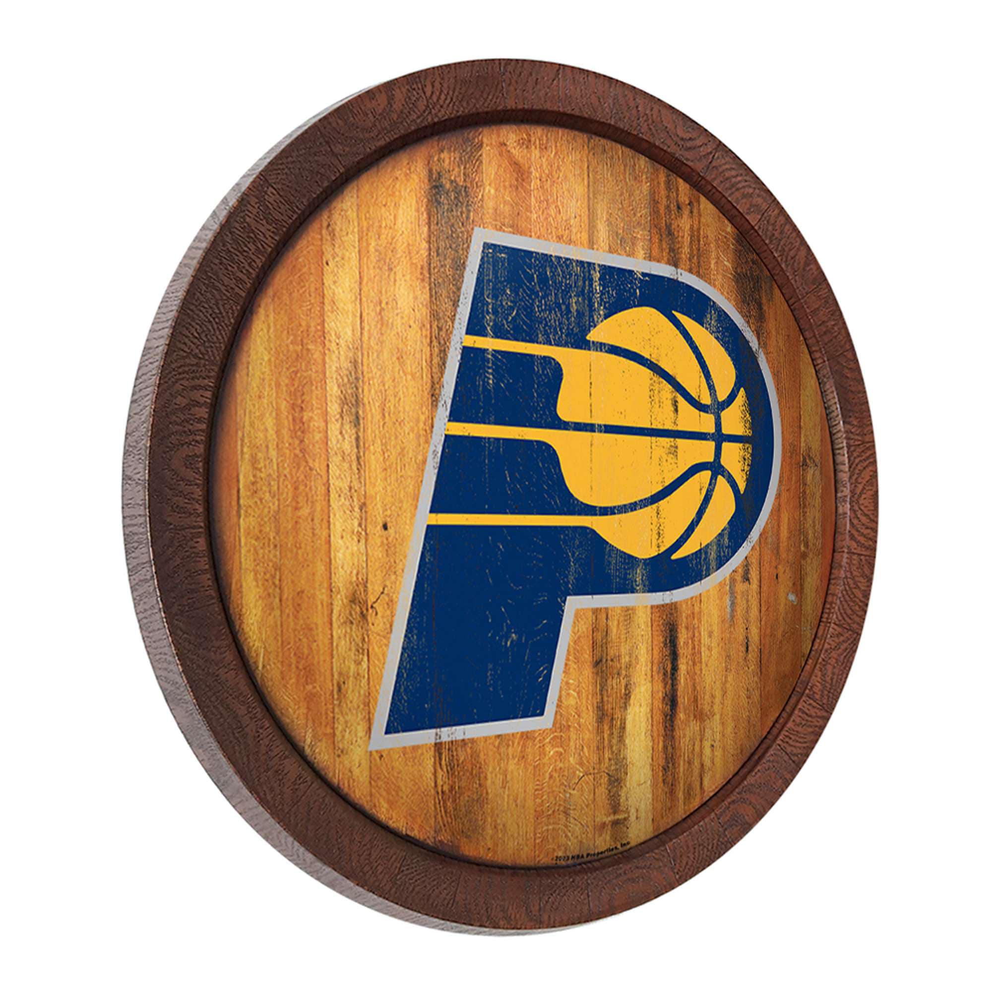 Alt View 1. The Fan-Brand - Indiana Pacers 20.25'' Faux Barrel Top Sign - Multicolor.