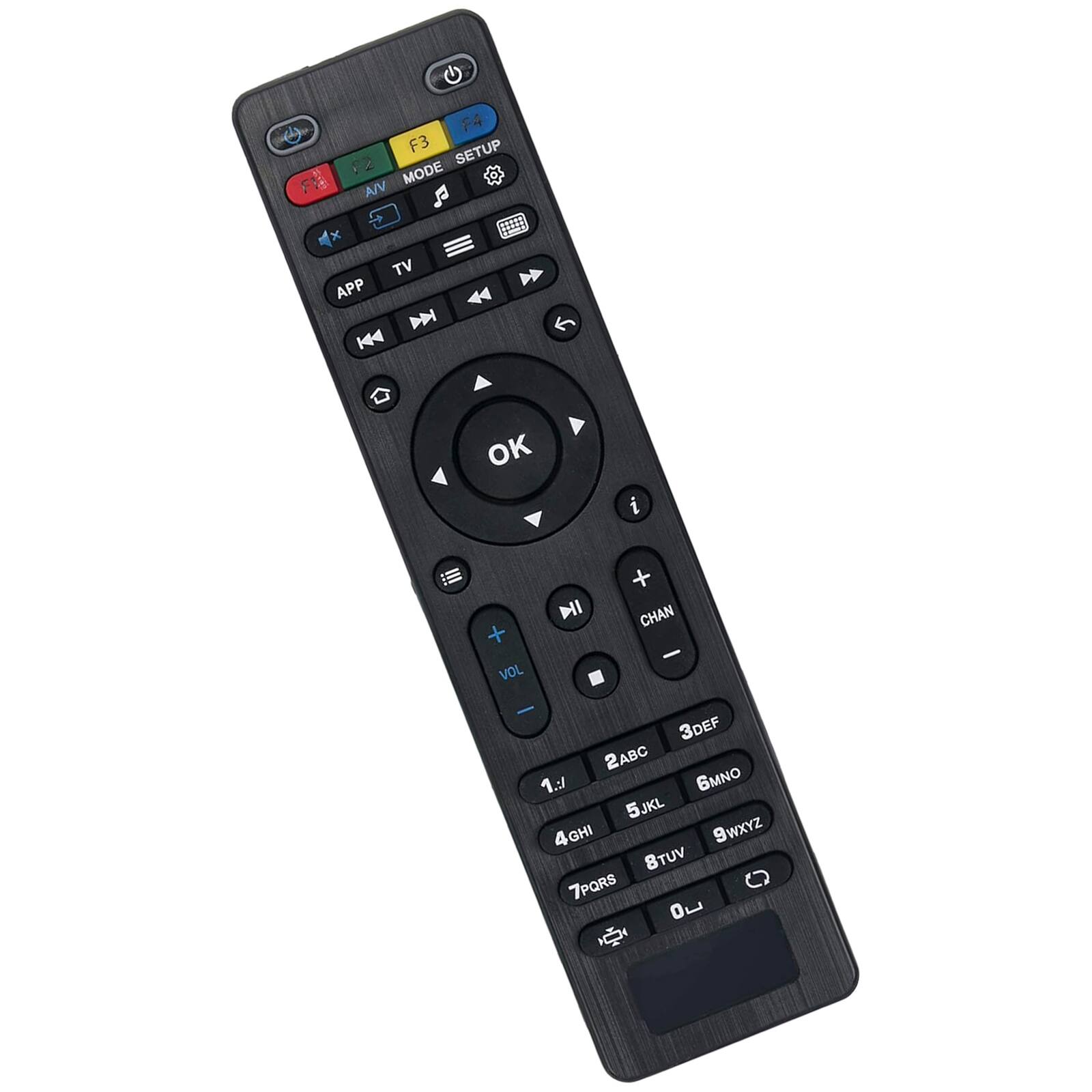 F3 SETUP MODE  
AV TV APP OK i VOL NI + CHAN - - 3DEF 2 2ABC 1.: 6MNO 5JKL 4 4GHI 9wXYZ 8TUV 7PQRS Ou