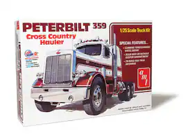 PopMarket - AMT Peterbilt 359 Cross Country Hauler 1/25 Scale Model Kit - COLLECTIBLES - Multicolor