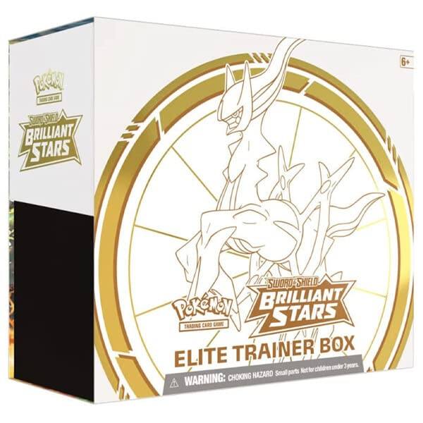 B STCRAR 50 BRILLIANT STARS 6+ SWORD SHIELD POKEMON BRILLIANT TRADING CARD GAME STARS ELITE TRAINER BOX 3 parts Not for HAZARD Small WARNING: CHOKING HAZARD Small parts. Not for children under 3 years.