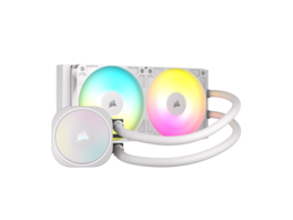 CORSAIR - NAUTILUS 240 RS ARGB RS120 Fans – Intel LGA 1851, AMD AM5/AM4 – Daisy-Chain & Motherboard Connect - White