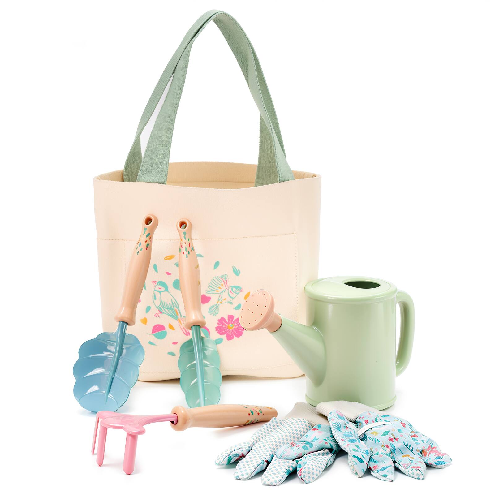 Fitnate - Kids Gardening Tools Set 6PCS - Mint Green