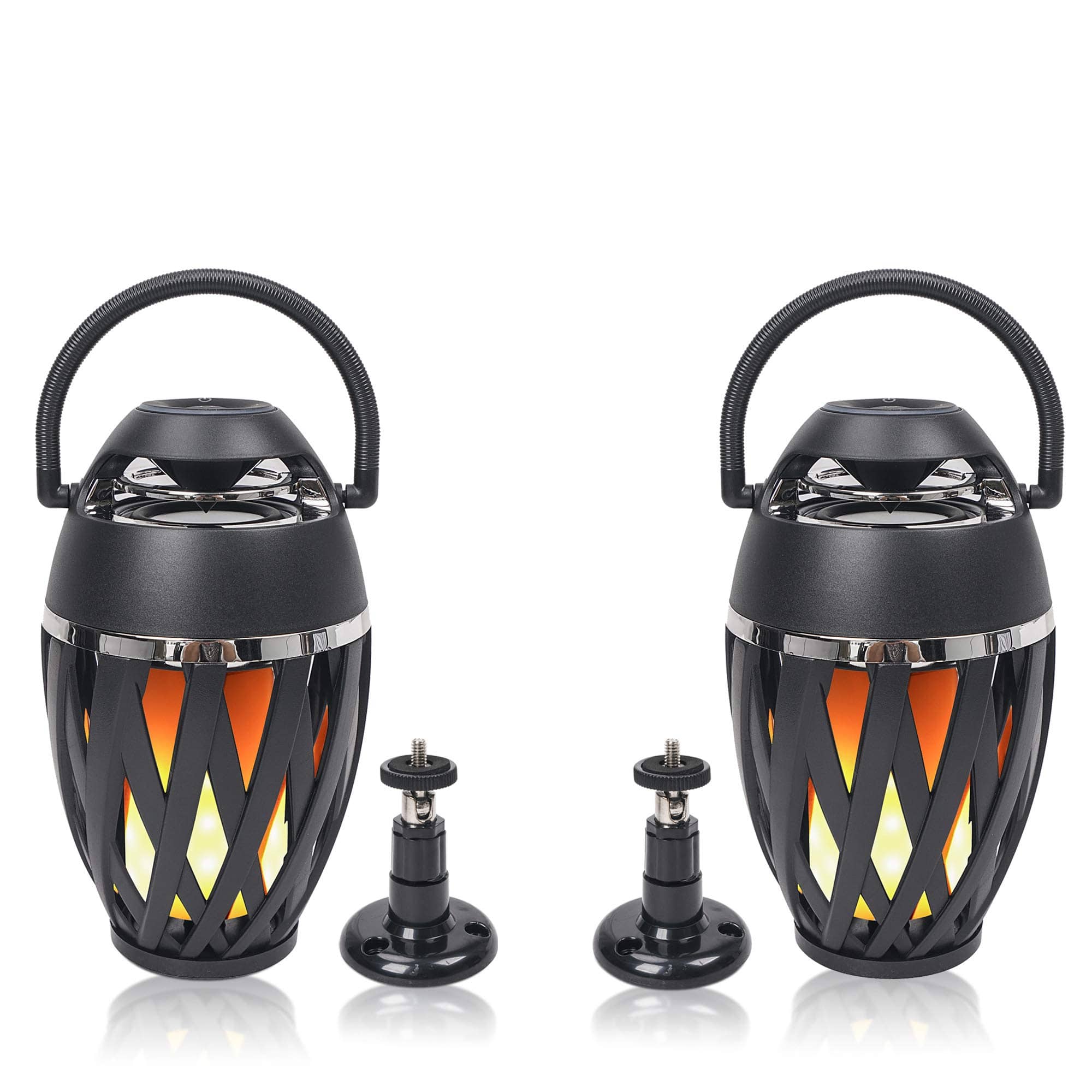 Pacoar Cade - Led Light 2-pack Portable Speakers With Led Lights True Wireless Stereo (tws) Wall Mount Brackets And Decorative For - Default