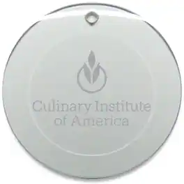 Jardine - Culinary Institute of America Steels 3'' Glass Round Ornament - Multicolor