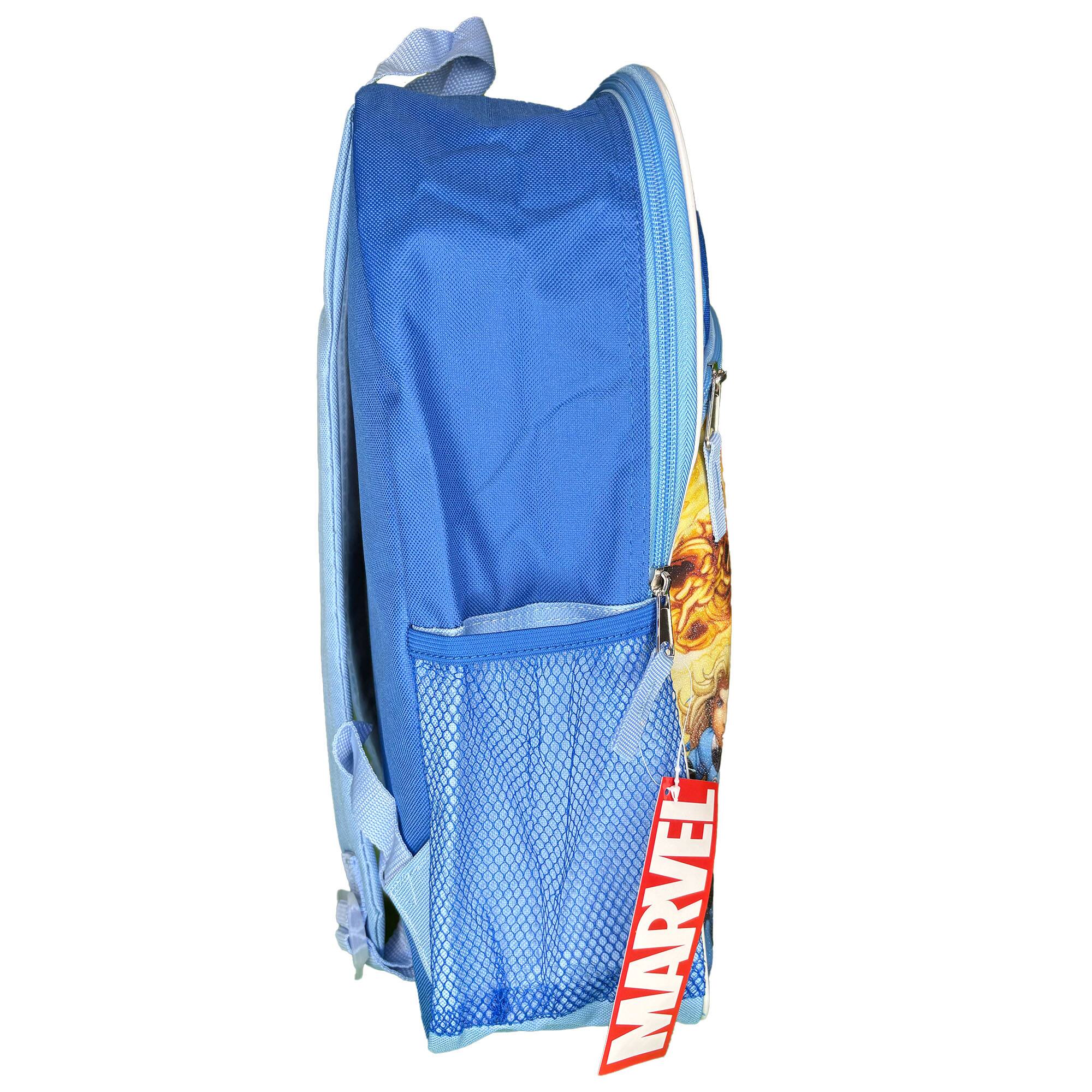 Alt View 3. Marvel - Marvel Fantastic Four 16" Blue School Backpack with Front and Side Pockets - Blue.