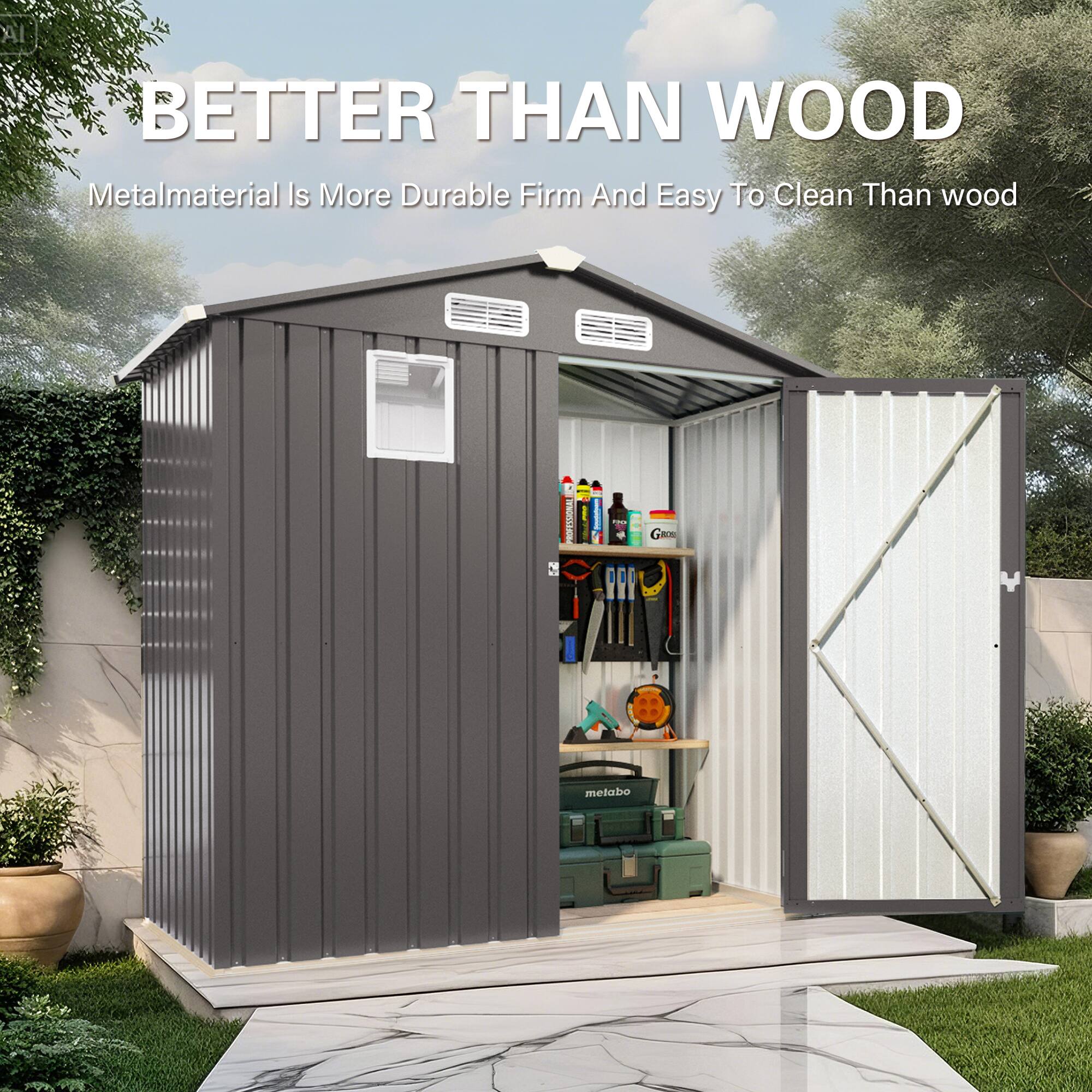 BETTER THAN WOOD

Metal material is more durable, firm, and easy to clean than wood.