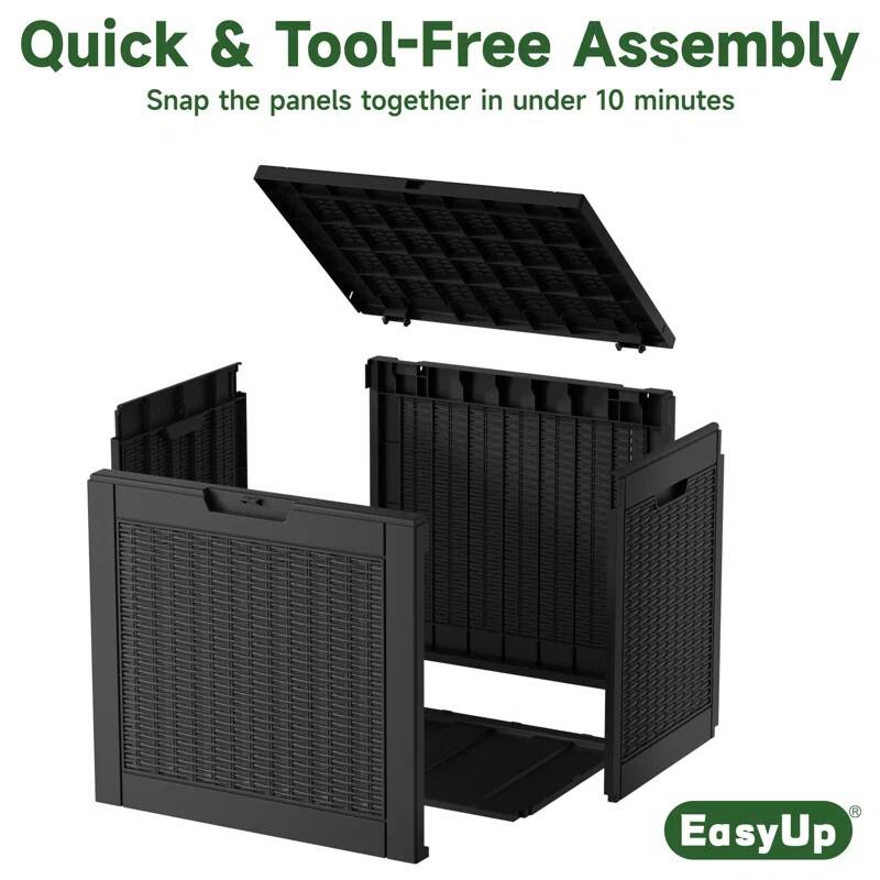 Quick & Tool-Free Assembly  
Snap the panels together in under 10 minutes  

EasyUp®