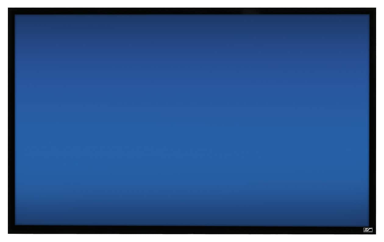 Front. Elite Screens - ezFrame 150" Home Theater Projector Screen - Black.