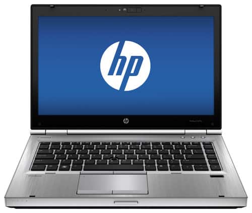 Front Standard. HP - EliteBook 14" Laptop - 8GB Memory - 180GB Solid State Drive - Platinum.