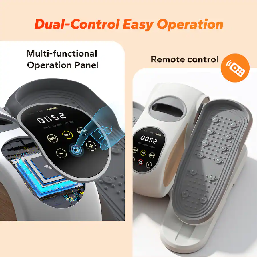 MERACH E32 Mini Under Desk Elliptical Trainer Machine, Remote Control ...
