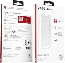 ZAGG - Invisible Shield 3x Shatter Protection Screen Protector for iPhone 6.1 2021/6.1 Pro 2021 5G - Clear