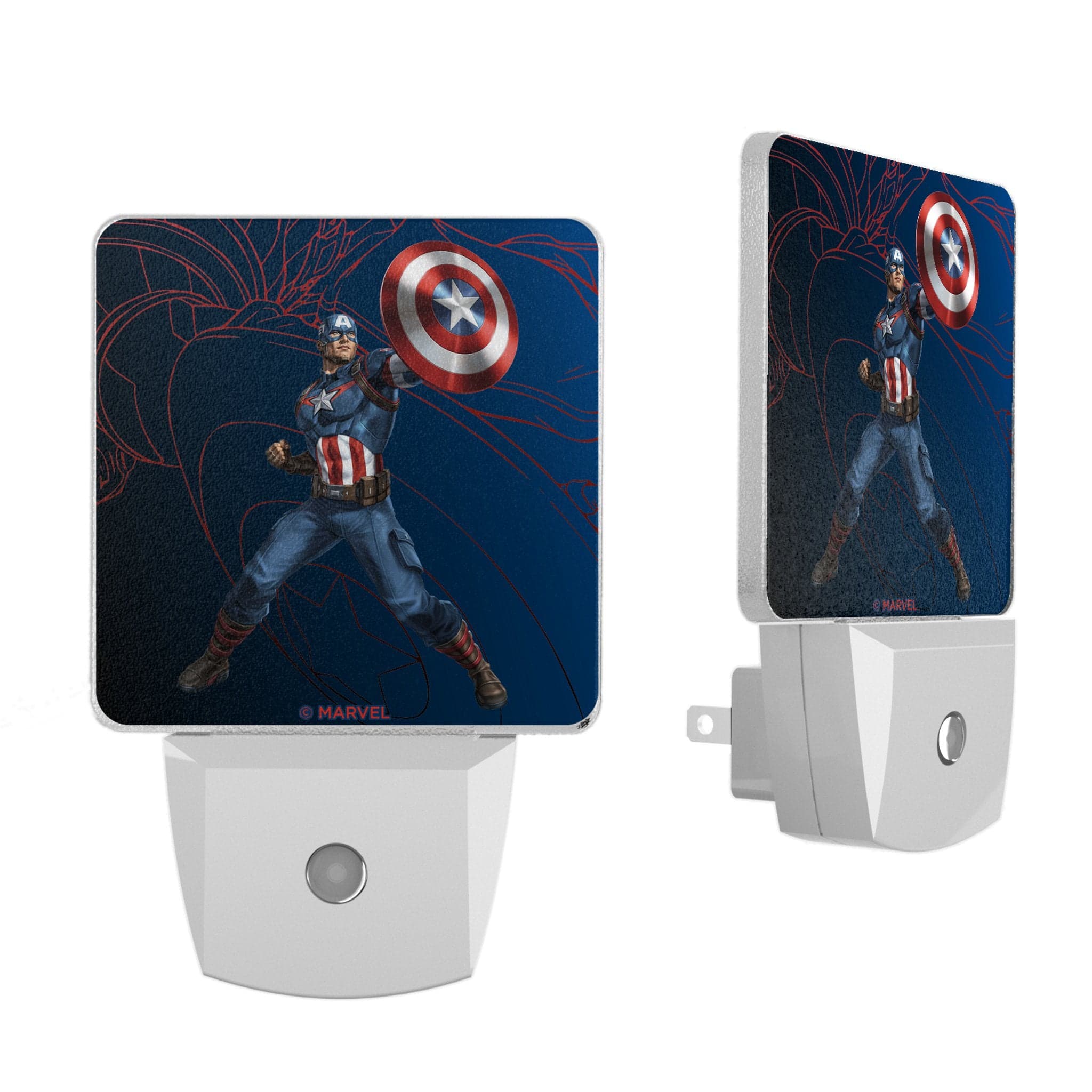 Keyscaper - Marvel MechLine Night Light 2-Pack - Captain America