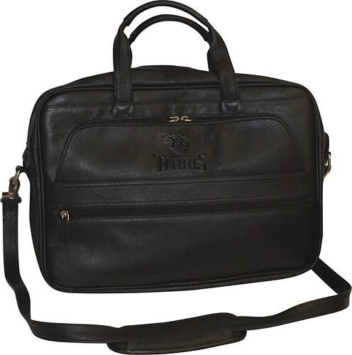 Front Standard. Team Sports America - Suite Collection Tennessee Titans Laptop Bag - Black.