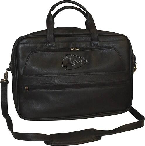 Front Standard. Team Sports America - Suite Collection Kansas City Chiefs Laptop Bag - Black.
