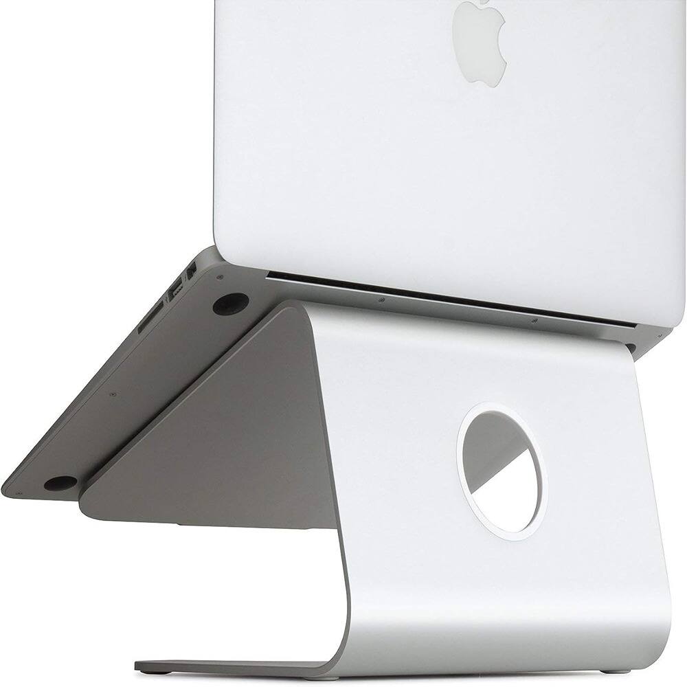 Angle. ACJPR - Aluminum mStand Laptop Stand, Ergonomic Riser Holder, Silver - silver.