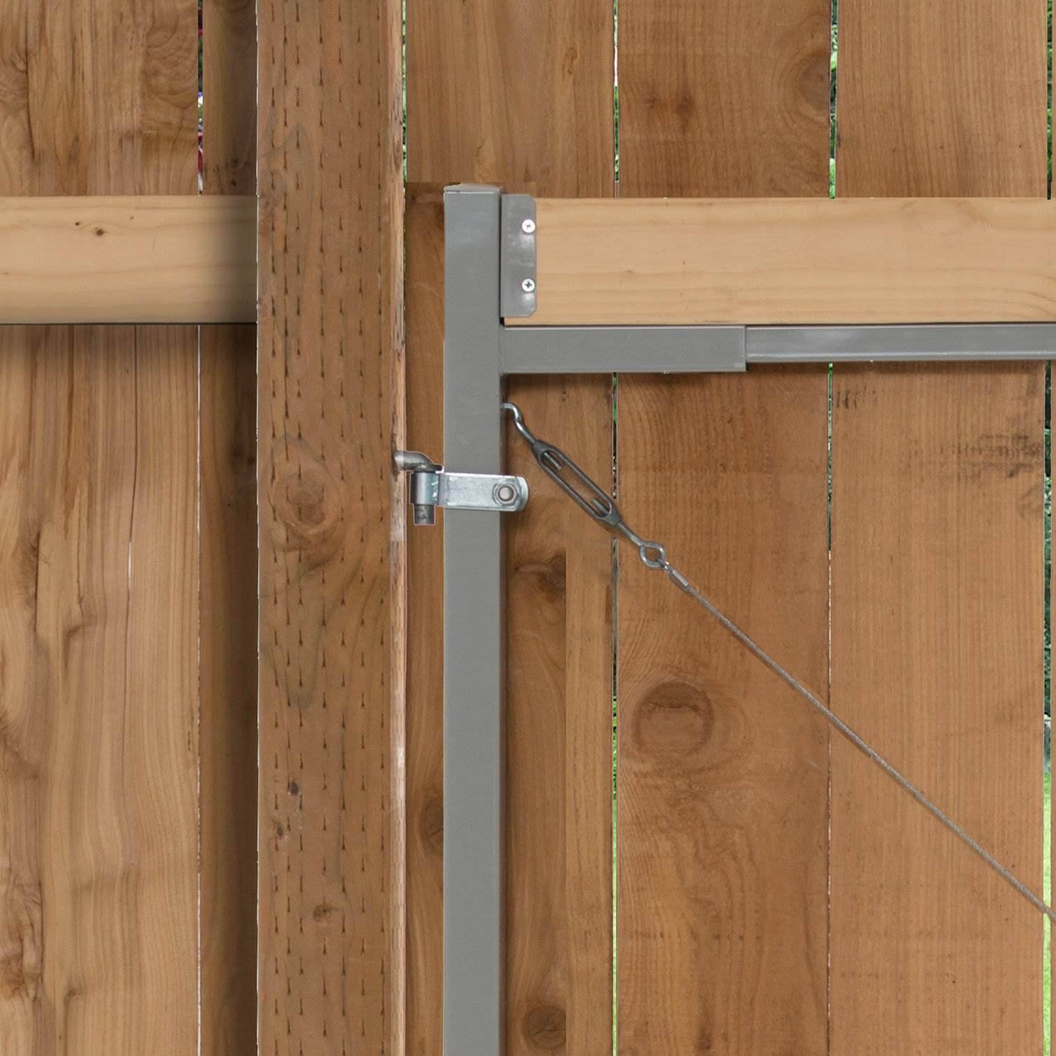 Alt View 5. Adjust-A-Gate - Adjust-A-Gate Gate Building Kit, 36"-72" Wide Opening Up To 6' High (2 Pack) - Silver.