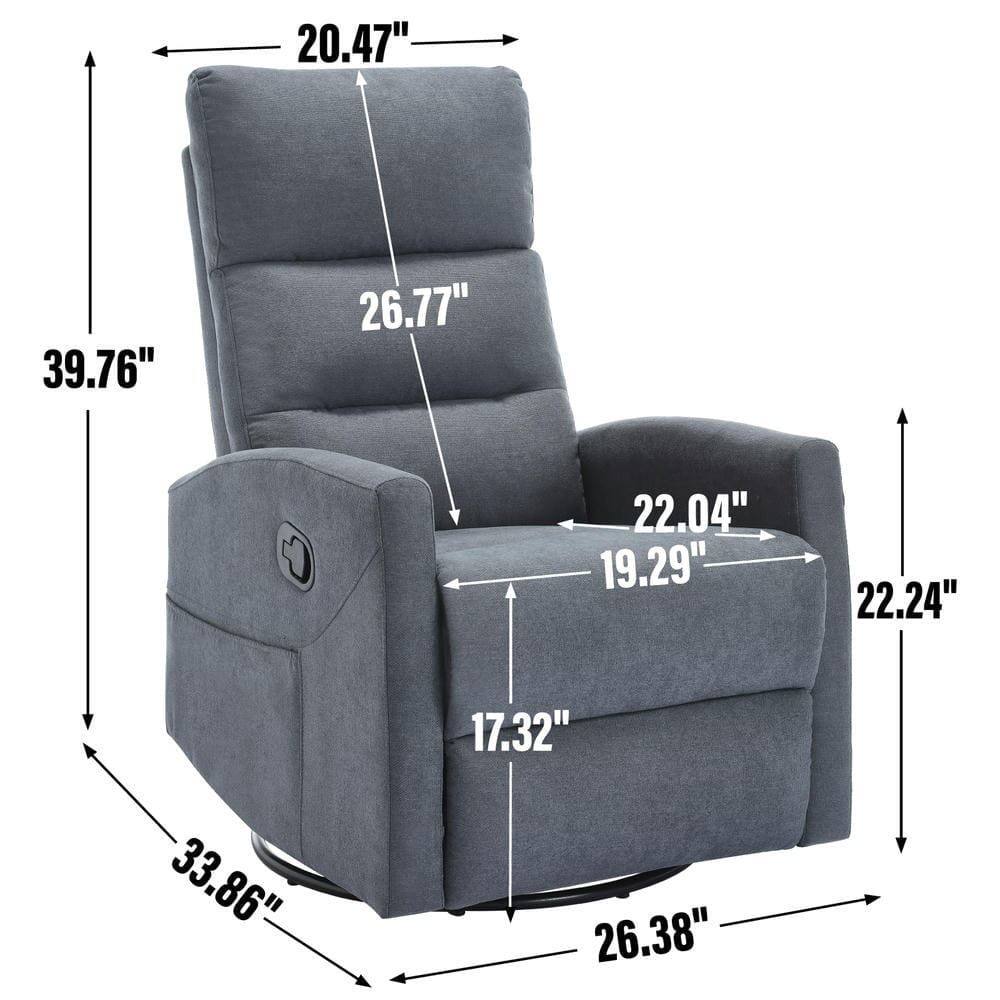 Sure, here are the corrected measurements grouped by their positions on the recliner:

- **Height:** 39.76"
- **Width:** 33.86"
- **Depth:** 26.38"
- **Seat Height:** 17.32"
- **Seat Depth:** 22.24"
- **Seat Width:** 22.04"
- **Back Height:** 26.77"
- **Arm Height:** 20.47"
- **Arm Width:** 19.29"
- **Recline Depth:** 33.86"
